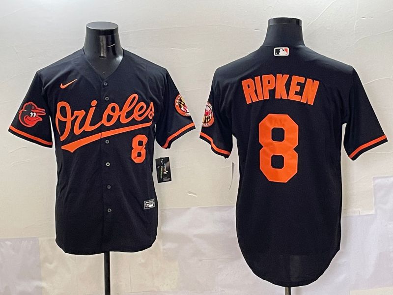 Men Baltimore Orioles #8 Ripken Black Game 2025 Nike MLB Jersey style 5097->baltimore orioles->MLB Jersey